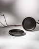 Sola 8in Quarter Plate Matt Black (Set of 2)