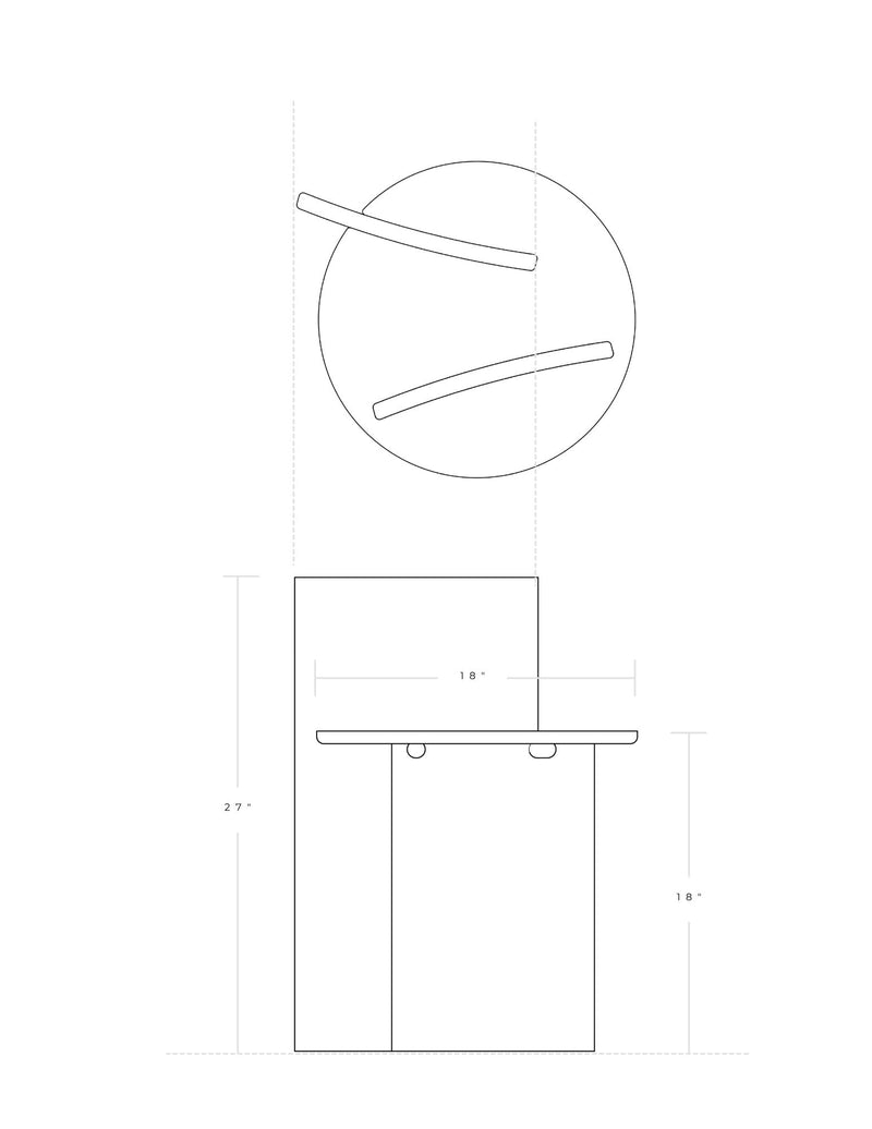 Arc End Table