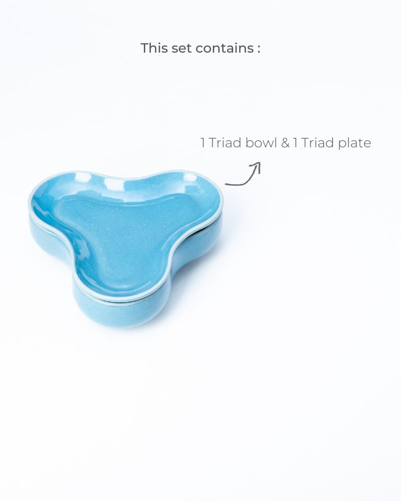 Triad Pasta Bowl with Lid Pacific Blue