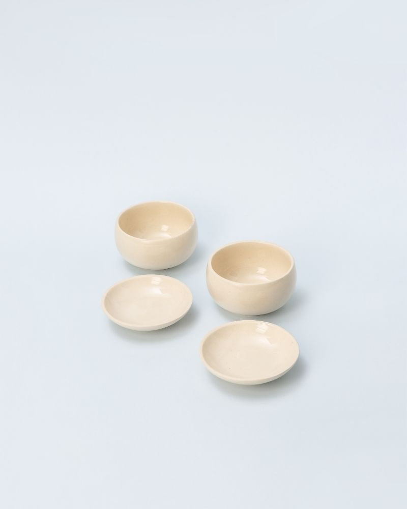Uno 275ml Small Bowl with Lid Nude (Set of 4)