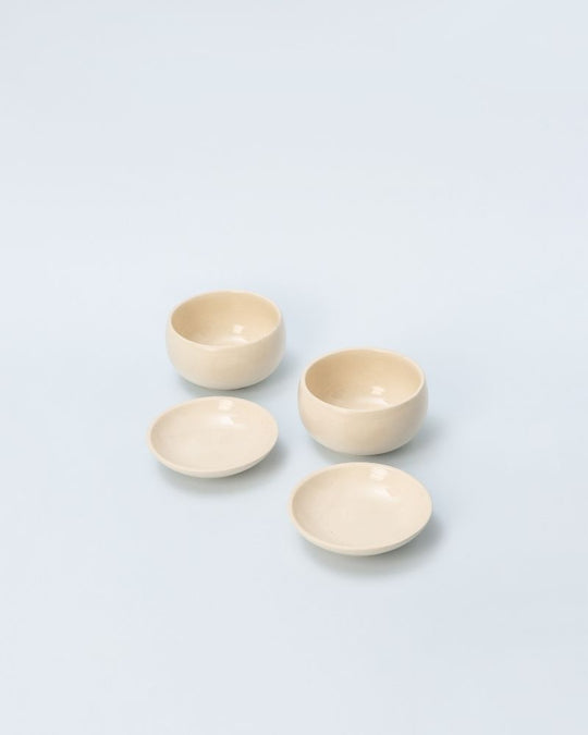 Uno 275ml Small Bowl with Lid Nude (Set of 4)