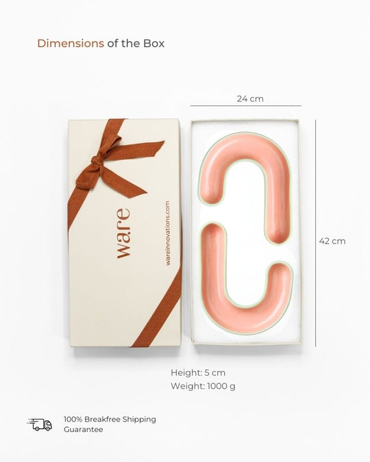 Jay Dip Plate Pink (Set of 2)