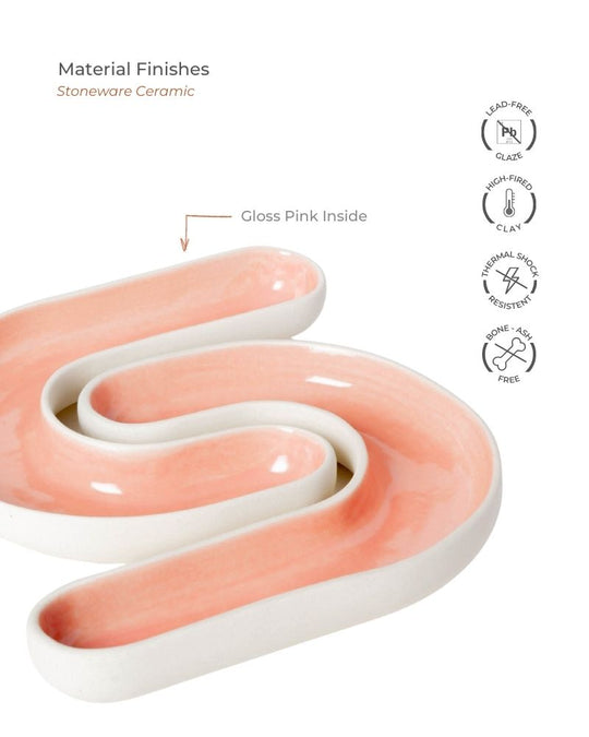 Jay Dip Plate Pink (Set of 2)