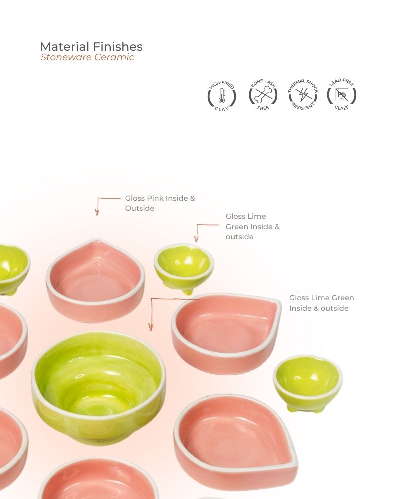 Rangoli Table Setting Pink (13 Pieces)
