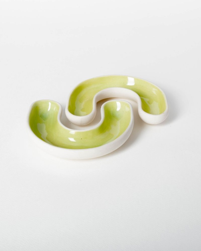 Cee Dip Plate Lime Green (Set of 2)