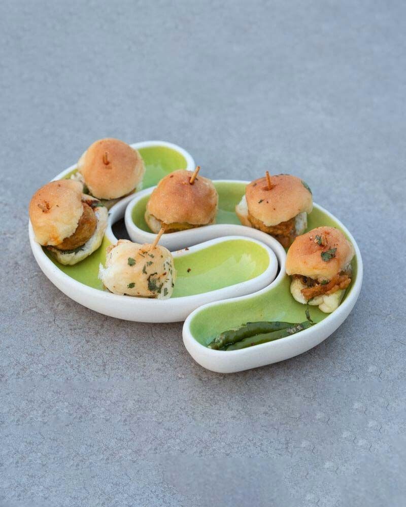 Cee Dip Plate Lime Green (Set of 2)