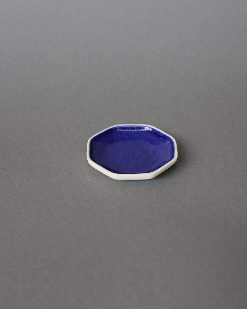 Hex Dip Plate Deep Blue (Set of 4)