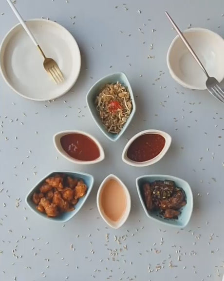 Trikona Table Setting Aqua (6 Pieces)