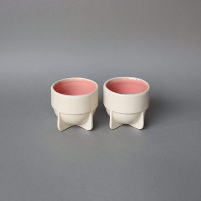 The Ware Innovations Cup Pink / 80x80x71mm Fin Cup Pink (Set of 2)