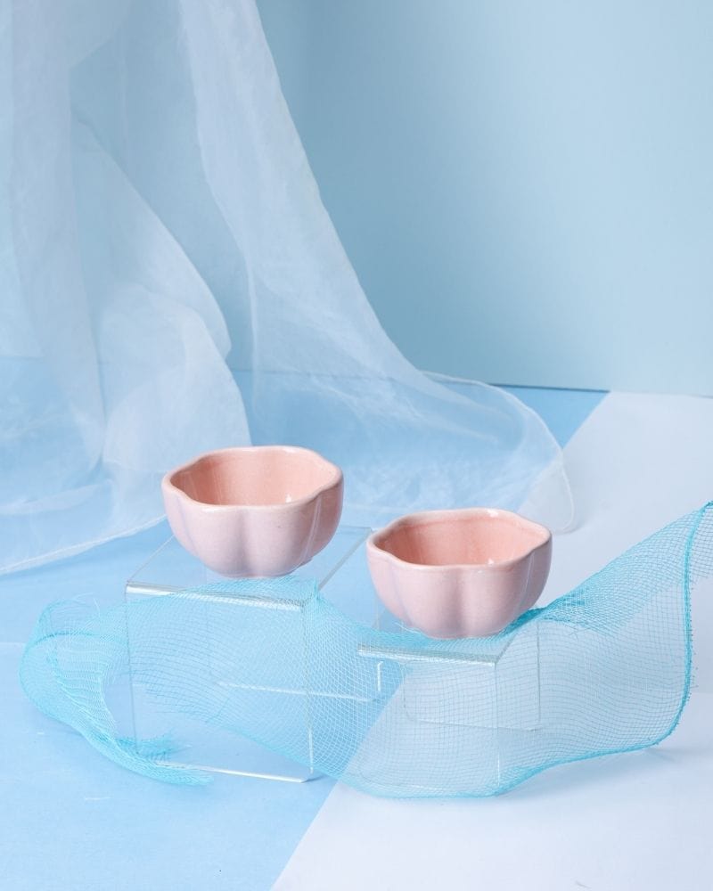 Ware Innovations Bowls Blush / 9.5 x 9.5 x 5 cm / 3.5 x 3.5 x 2 in Pollen Bowl Blush (Set of 2)