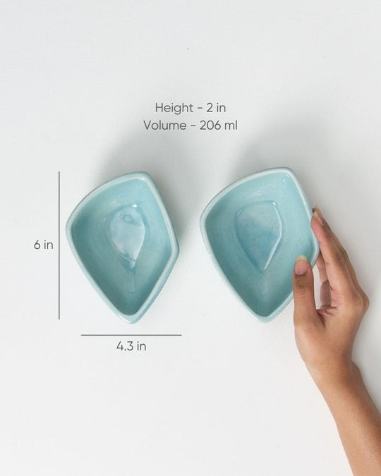 Ware Innovations Bowls Aqua Seed Snack Bowl Aqua (Set of 2)