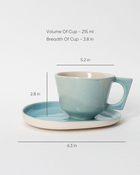 Ware Innovations Mug Aqua - Blue Jojo Tea Cup Set Aqua (215 ml)
