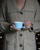 Jojo 215ml Small Tea Cup Set Aqua (Set of 2 cups and saucers)