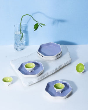 Aster Dessert Plate Set (8 pieces)