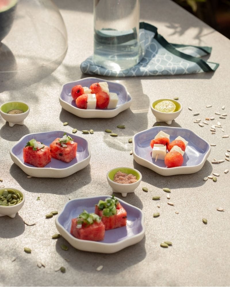 Ware Innovations Mumbai Table Settings Aster Dessert Plate Set (8 pieces)