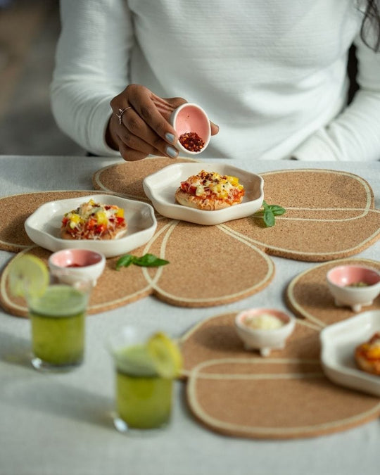 Ware Innovations Mumbai Table Settings Merenda Dessert Plate Set (8 pieces)