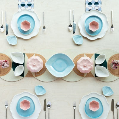 Ware Innovations Mumbai Table Spread Spring Ether Dinner Set (25 pieces)