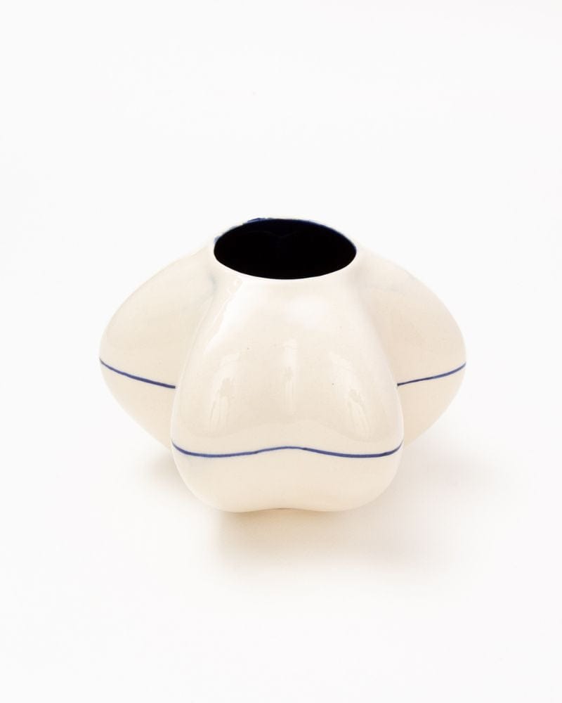 Bred Vase Deep Blue