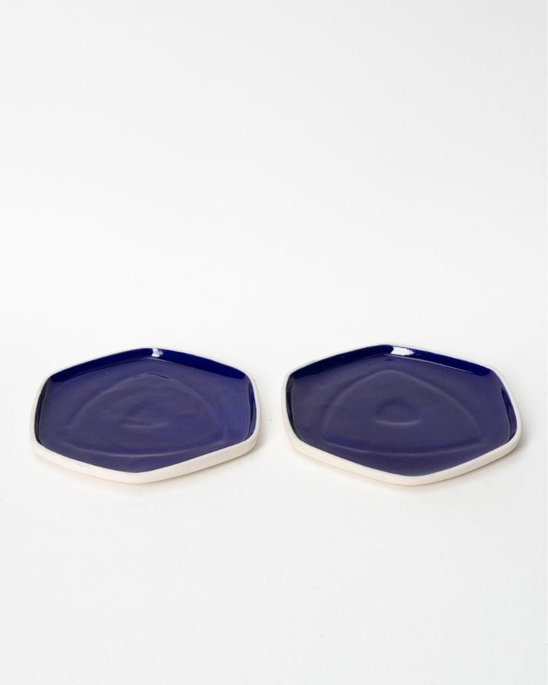 Ware Innovations Plates Deep Blue / 8 x 8 x 0.5 in Ara Quarter Plate Deep Blue (Set of 2)