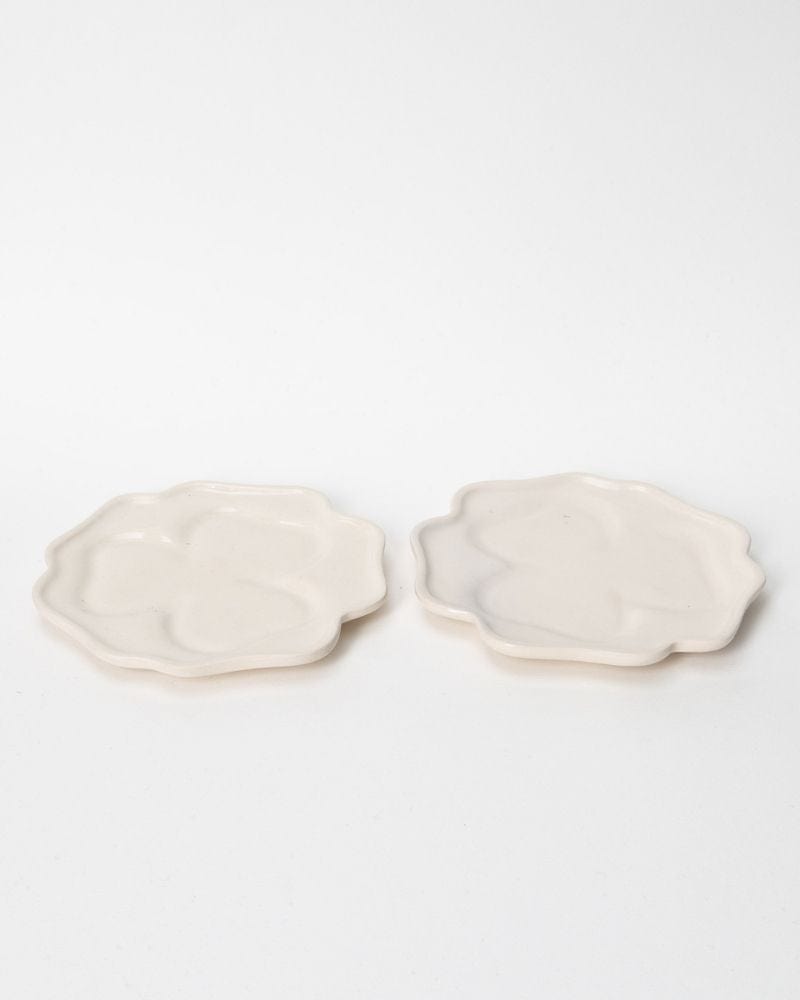 Ware Innovations Plates Nude / 8.5 x 8.5 x 1 in Clover Quarter Plate Nude (Set of 2)
