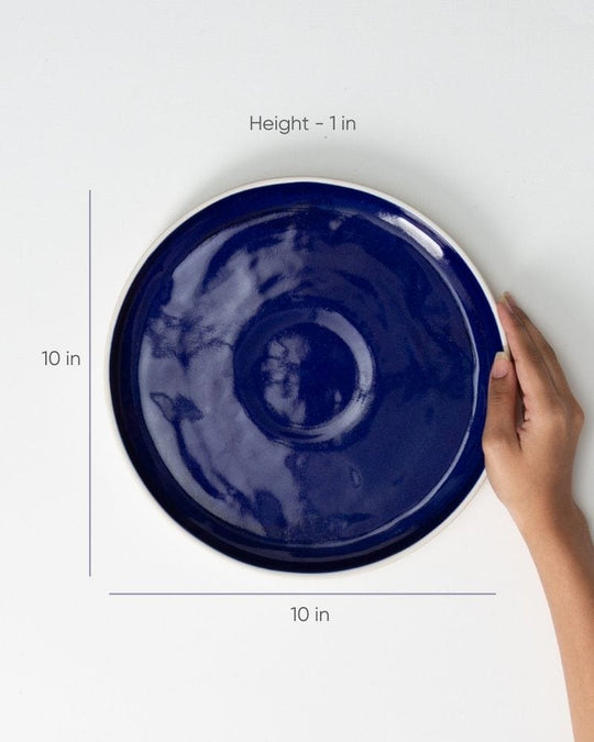 Ware Innovations Plates Deep Blue / 10 x 10 x 1 inch Cosmo Dinner Plate Deep Blue