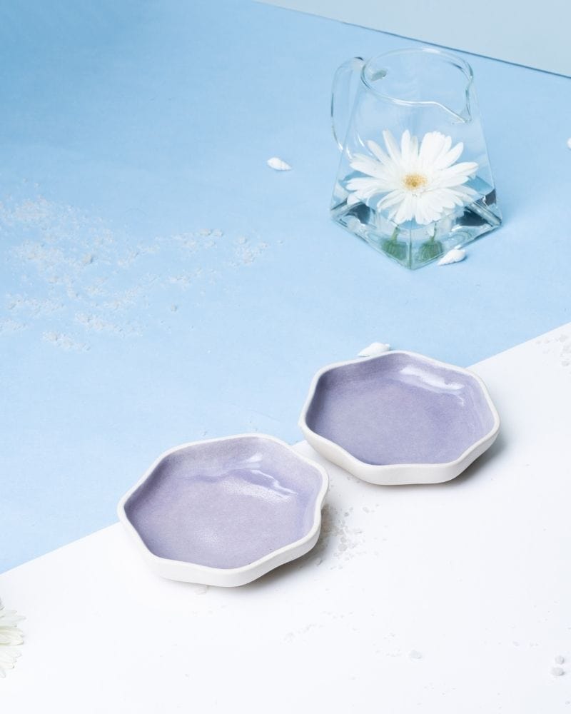Ware Innovations Plates Lilac / 122 x 122 x 24 mm/4.8 x 4.8 x 0.9in Small Tara Dessert Plate Lilac (Set of 2)
