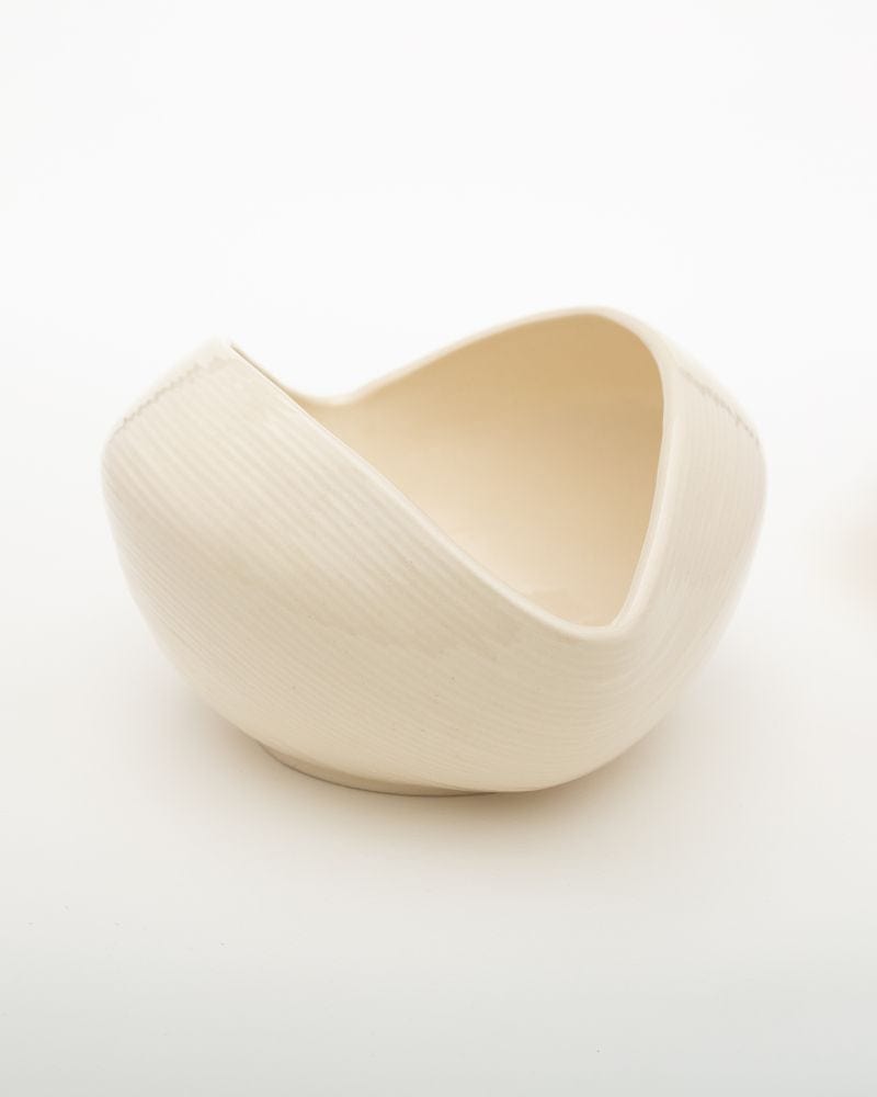 Ware Innovations Serving Bowls Nude Whirl Bowl Textured Nude