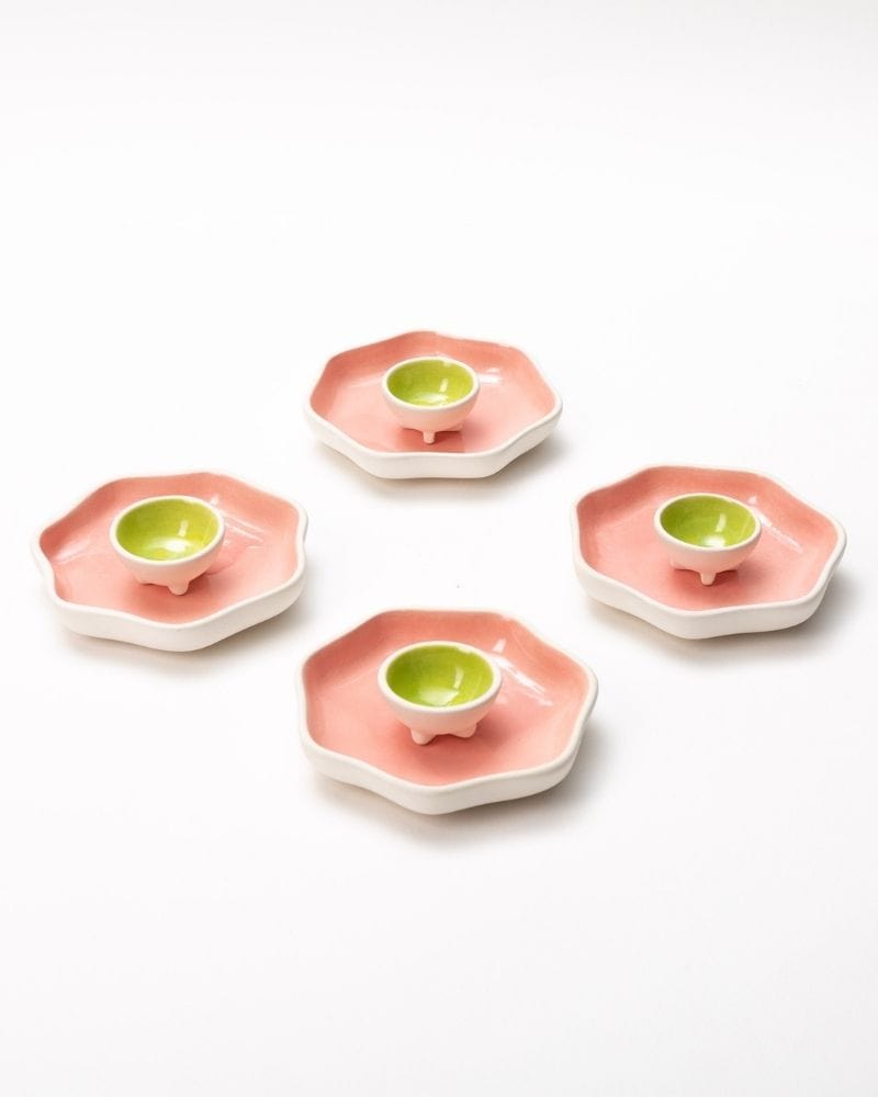 Ware Innovations Table Settings Brunch Munch Dessert Plate Set (8 Pieces)