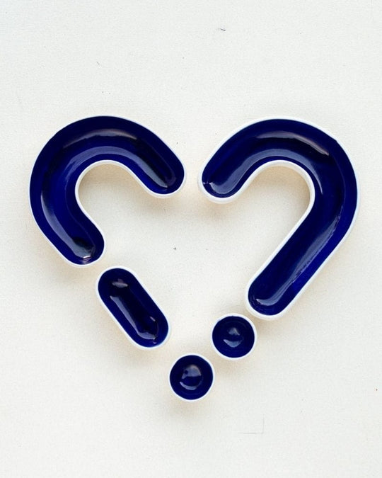Ware Innovations Table Settings Deep Blue Heart Beat Table Setting Deep Blue (5 Pieces)