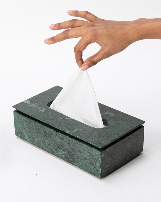 Ware Innovations Tissue Box Verde Green Marble Verde Gravità Tissue box