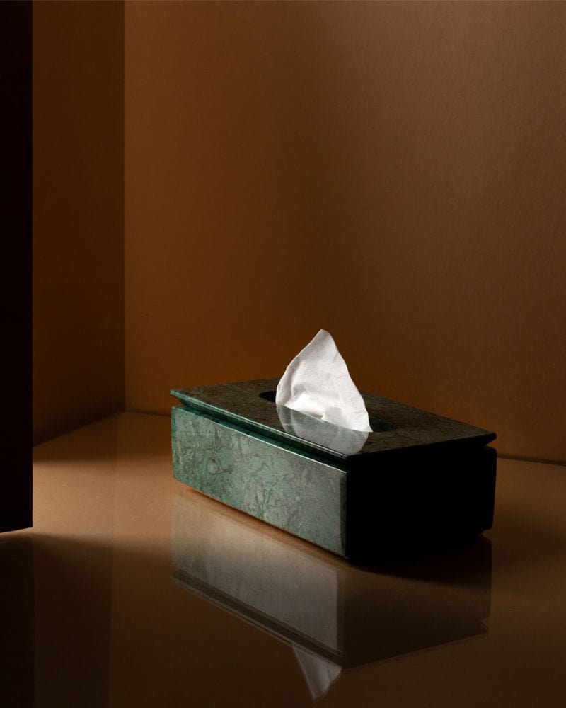 Ware Innovations Tissue Box Verde Green Marble Verde Gravità Tissue box