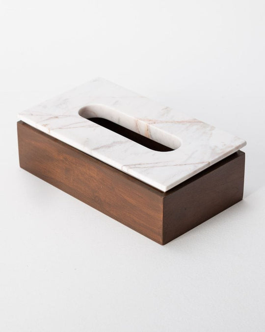 Ware Innovations Tissue Box Walnut Walnut Gravità Tissue Box